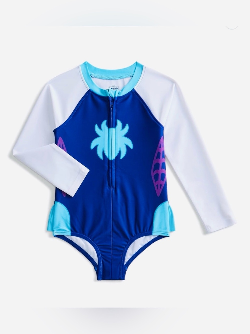 Toddler Girl Cosplay One Piece Zip Swimsuit